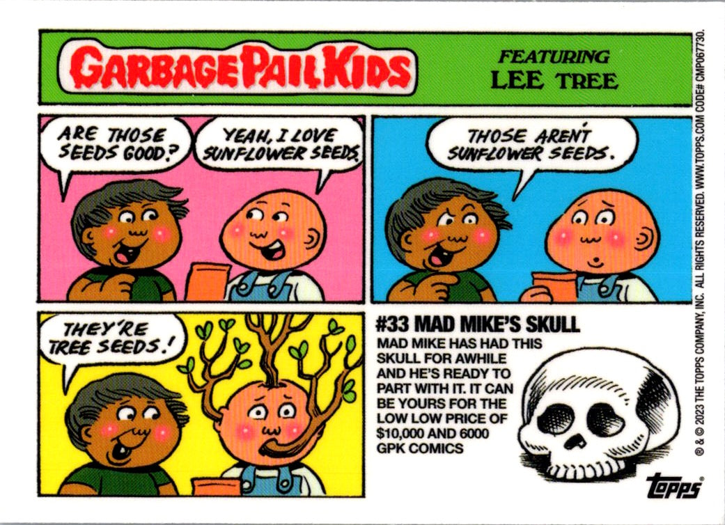 2023 Topps Garbage Pail Kids Chrome Meghan Strainer Sticker #33