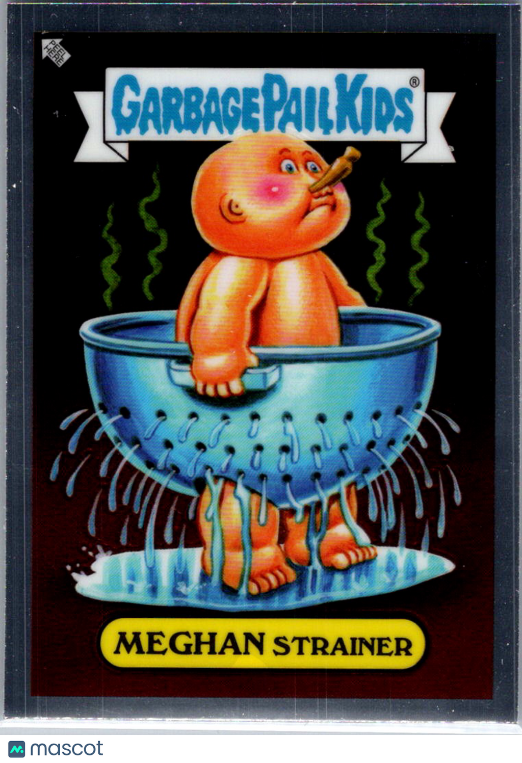 2023 Topps Garbage Pail Kids Chrome Meghan Strainer Sticker #33