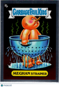 2023 Topps Garbage Pail Kids Chrome Meghan Strainer Sticker #33