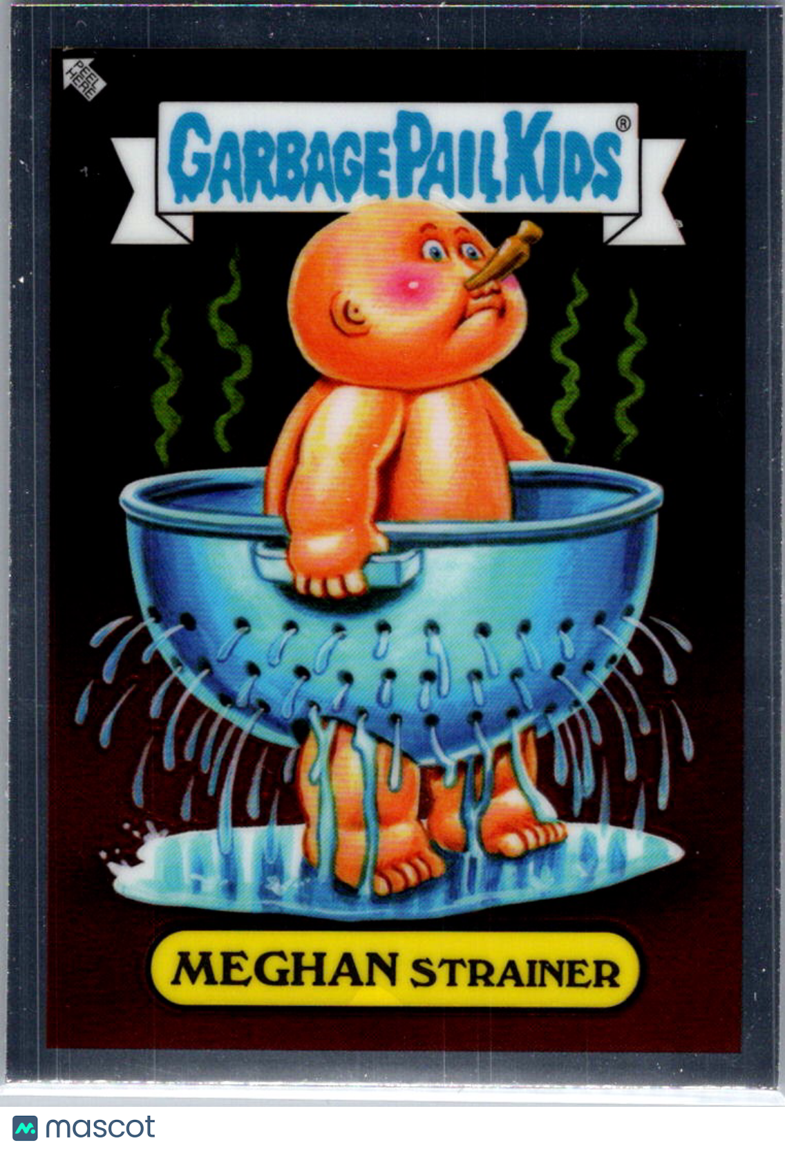 2023 Topps Garbage Pail Kids Chrome Meghan Strainer Sticker #33
