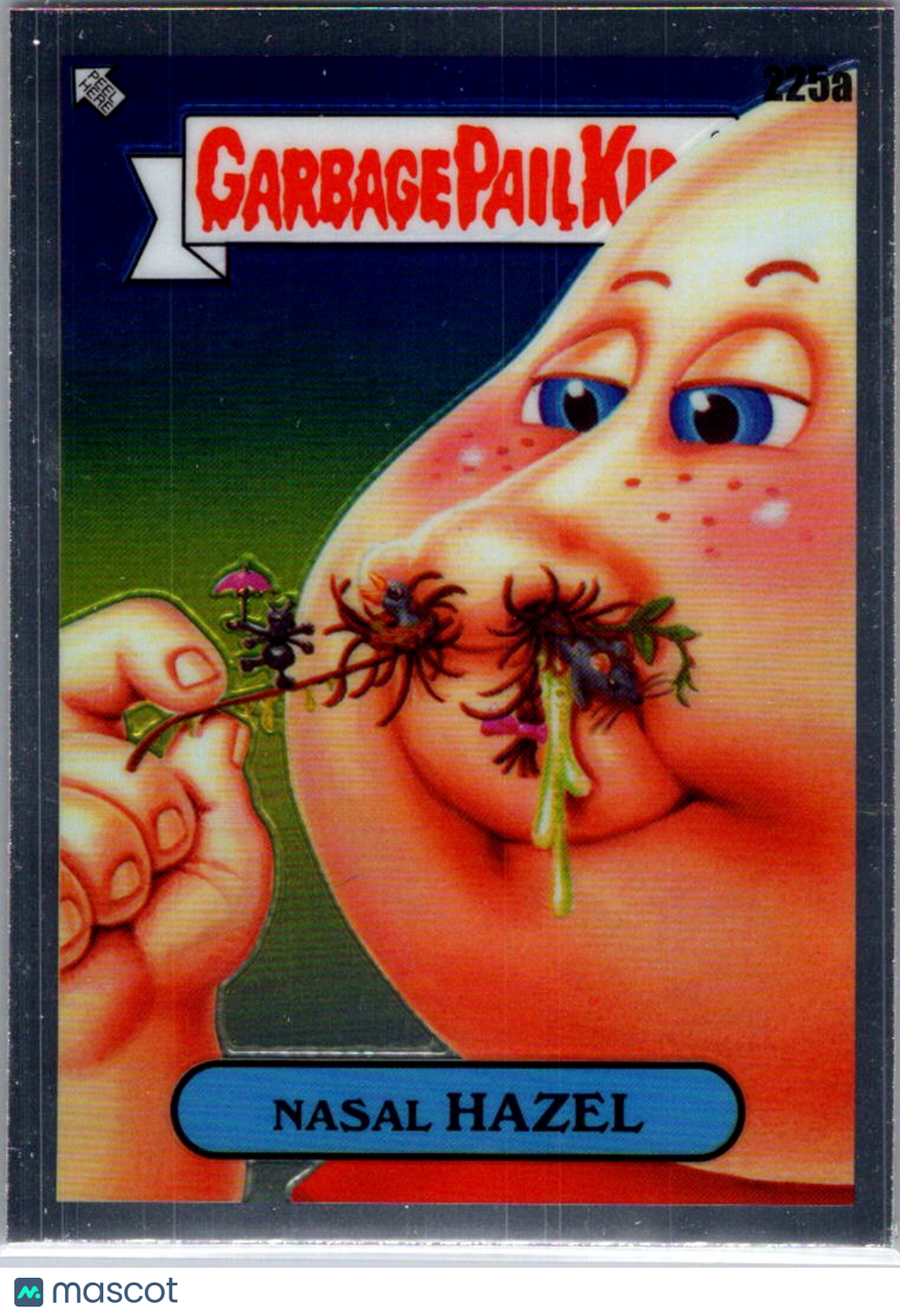 1986 Topps Garbage Pail Kids Series 6 Nasel Hazel Sticker #225a