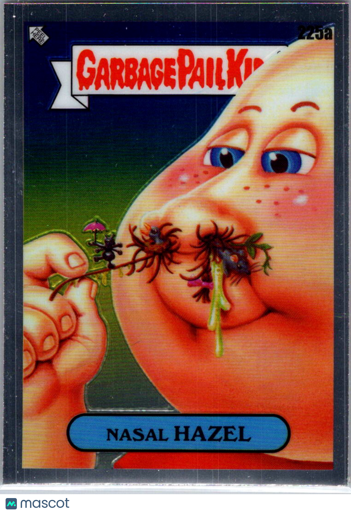 1986 Topps Garbage Pail Kids Series 6 Nasel Hazel Sticker #225a