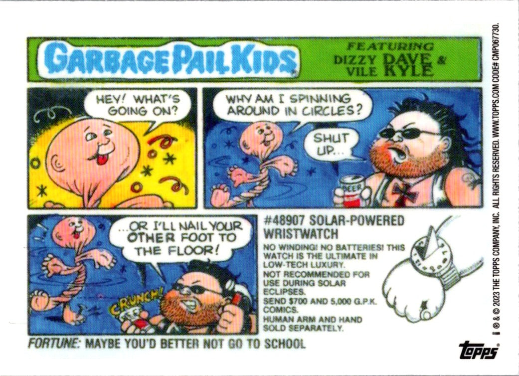 2023 Topps Chrome Garbage Pail Kids — Original Series 6 (OS6) Air-Head Jed #212b
