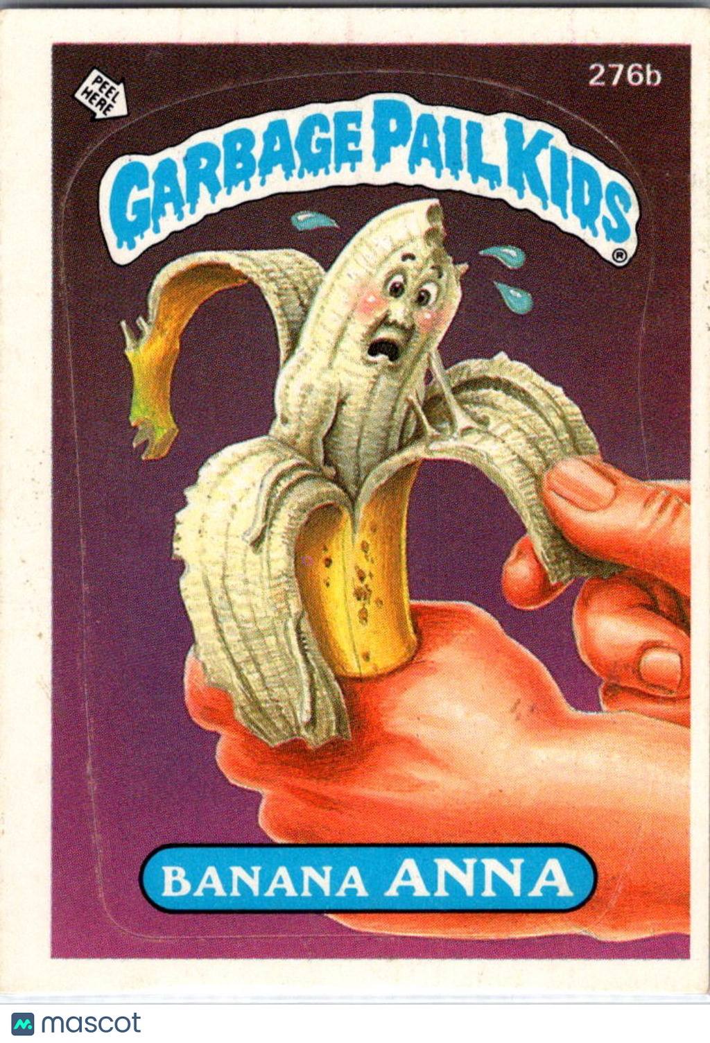 1987 Topps Garbage Pail Kids Original Series 7 Banana Anna Sticker #276b