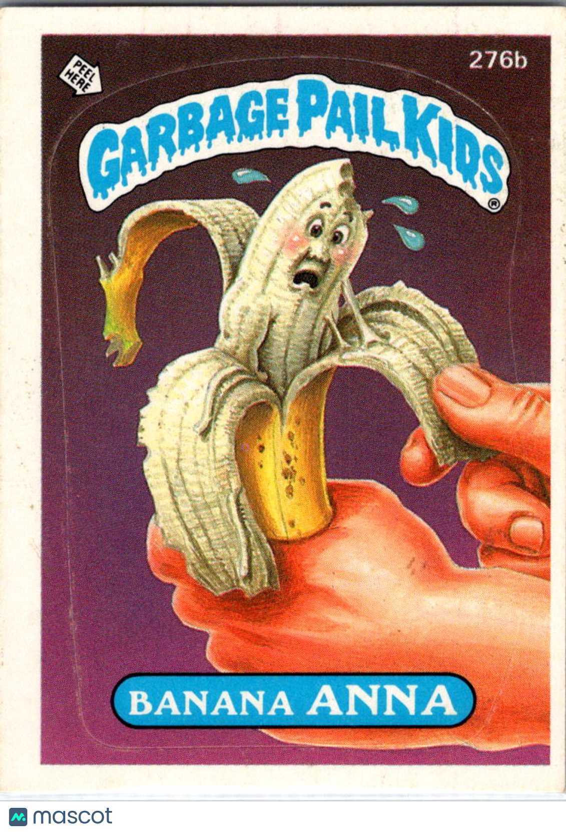 1987 Topps Garbage Pail Kids Original Series 7 Banana Anna Sticker #276b