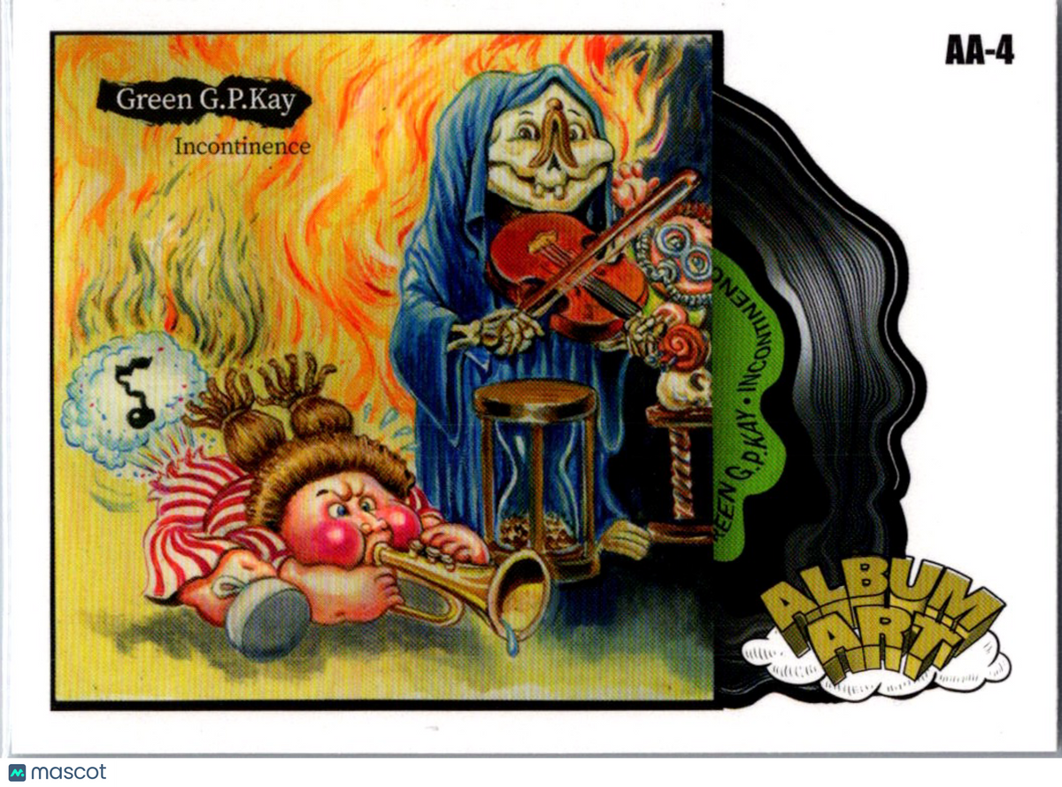 Green G.P Kay 2025 Topps Garbage Pail Kids x Green Day Album Art #AA-4
