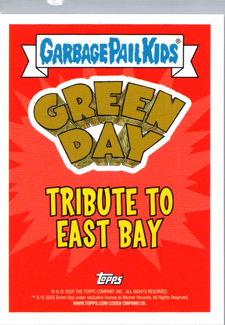 Fairy Land 2025 Topps Garbage Pail Kids Green Day Tribute to East Bay #EB-7