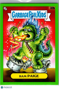 Ram Paige 2025 Topps Garbage Pail Kids x Green Day Green Border #32b