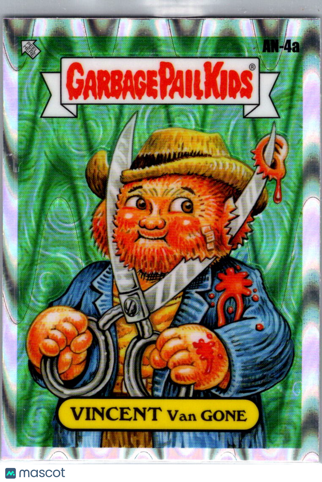 Vincent Van Gone 2024 Topps Garbage Pail Kids Drool Refractor #AN-4a