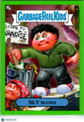 Sly Slums 2025 Topps Garbage Pail Kids x Green Day Green Border Sticker #8b