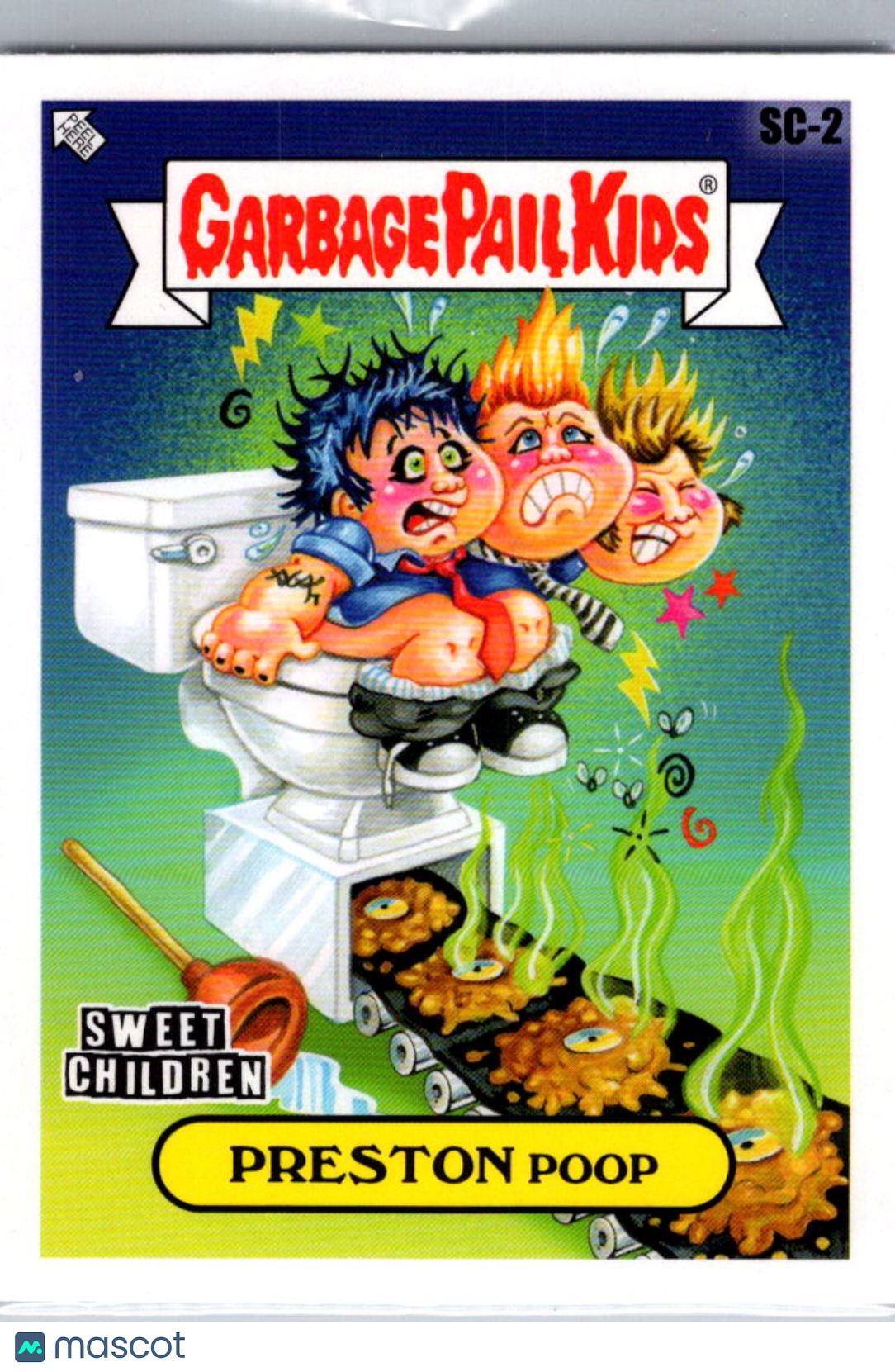 Preston Poop 2025 Topps Garbage Pail Kids x Green Day Sweet Children #SC-2