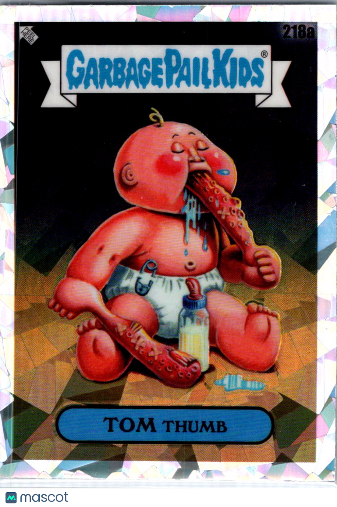 Tom Thumb 2023 Topps Garbage Pail Kids Chrome Series 6 Atomic Refractor #218a