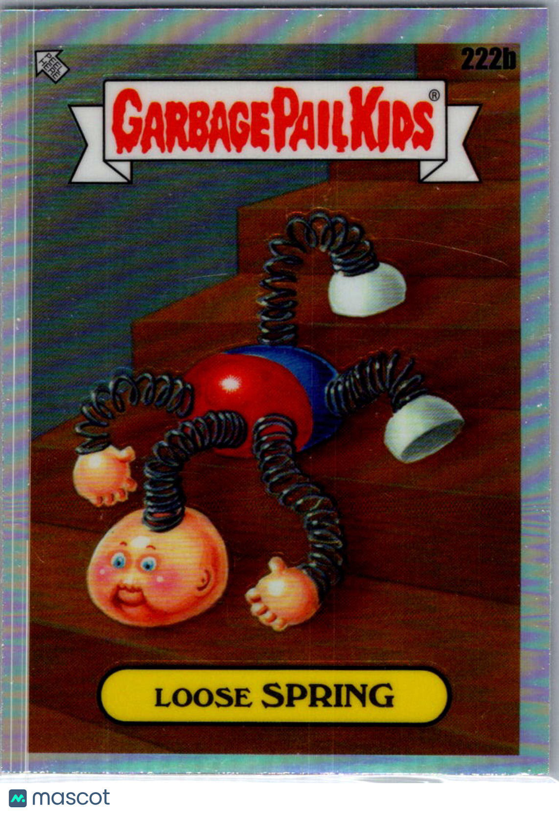 Loose Spring 2023 Topps Garbage Pail Kids Chrome Series 6 Refractor #222b