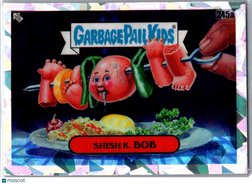 Shish K. Bob 2023 Topps Garbage Pail Kids Chrome Series 6 Atomic Refractor #245a