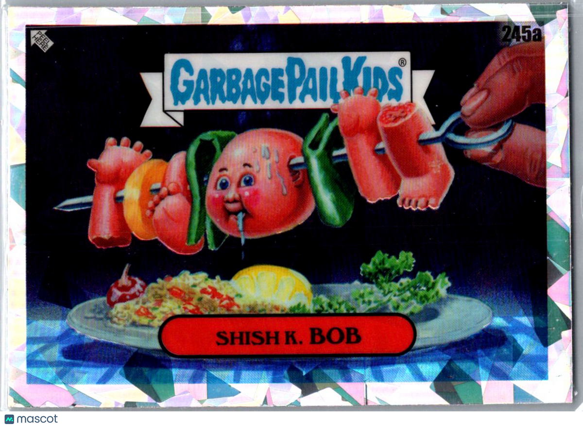 Shish K. Bob 2023 Topps Garbage Pail Kids Chrome Series 6 Atomic Refractor #245a