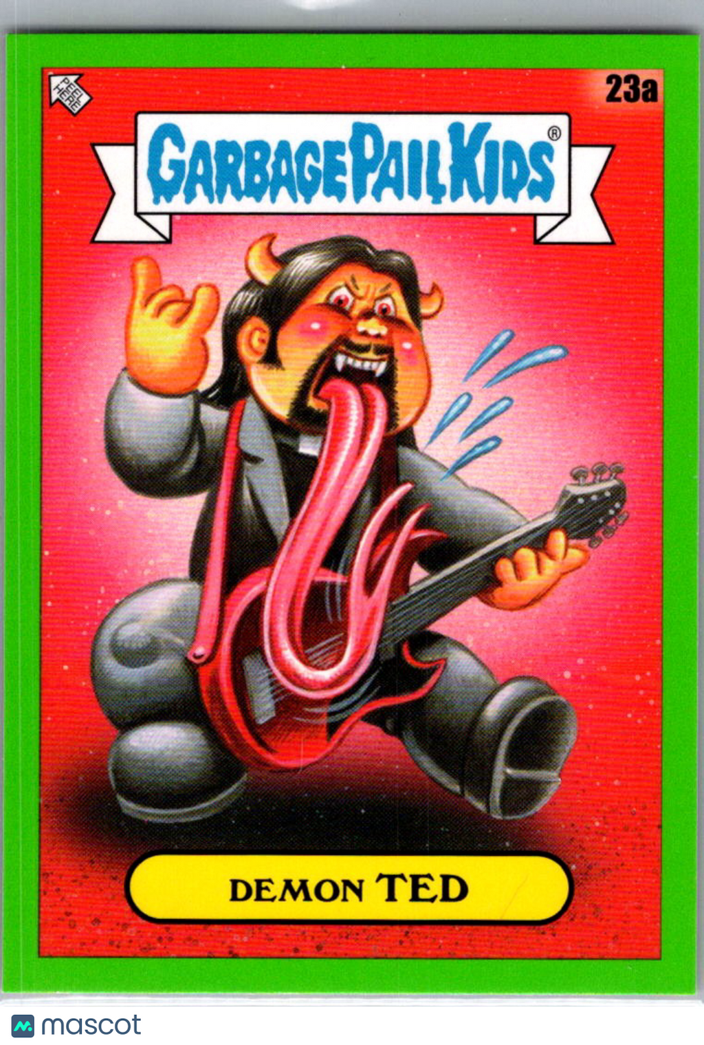 Demon Ted 2025 Topps Garbage Pail Kids x Green Day Green Border #23a