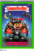 Twilight Terance 2025 Topps Garbage Pail Kids x Green Day Green Border #27a