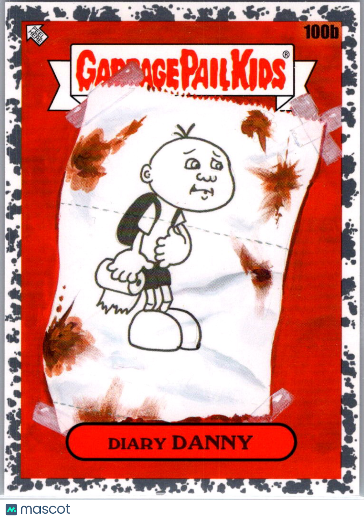 Diary Danny 2022 Topps Garbage Pail Kids Book Worms Fools Gold 182/199 #100b