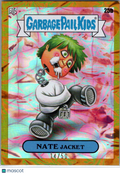 Nate Jacket 2025 Topps Garbage Pail Kids x Green Day Gold 14/50 #25b