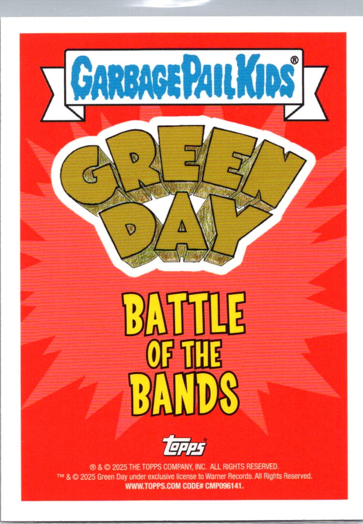 Battling Billie 2025 Topps Garbage Pail Kids x Green Day Battle of Bands #BB-4