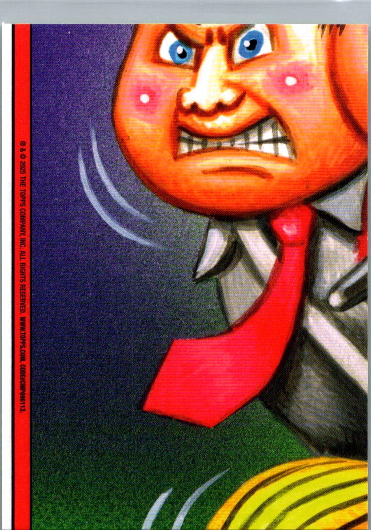 Burnin Vernon 2025 Topps Garbage Pail Kids x Green Day Green Border #22a