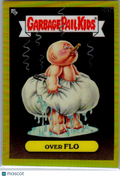 Over Flo 2023 Topps Garbage Pail Kids Chrome Yellow Refractor 241/275 #207a