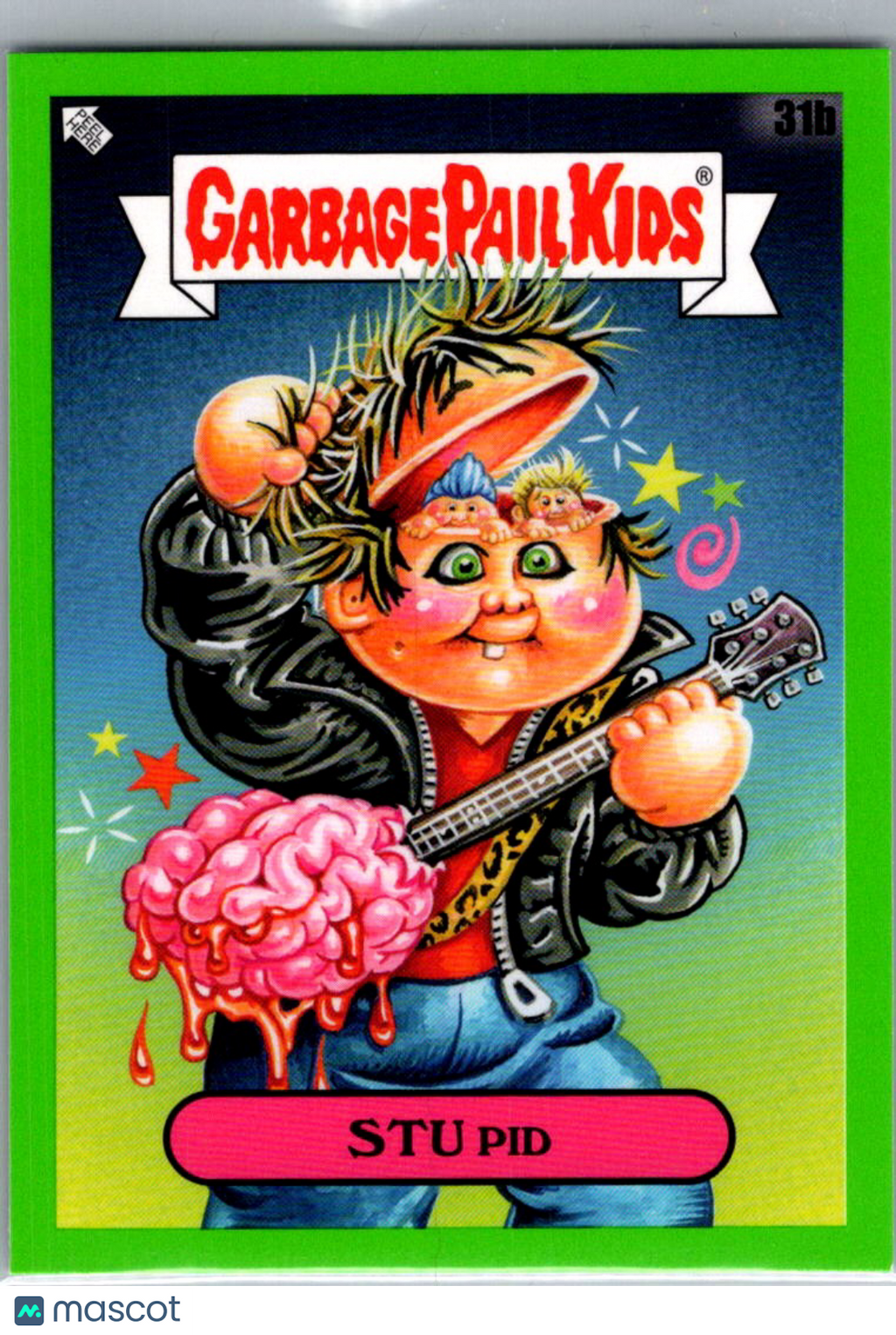 Stu Pid 2025 Topps Garbage Pail Kids Green Border #31b