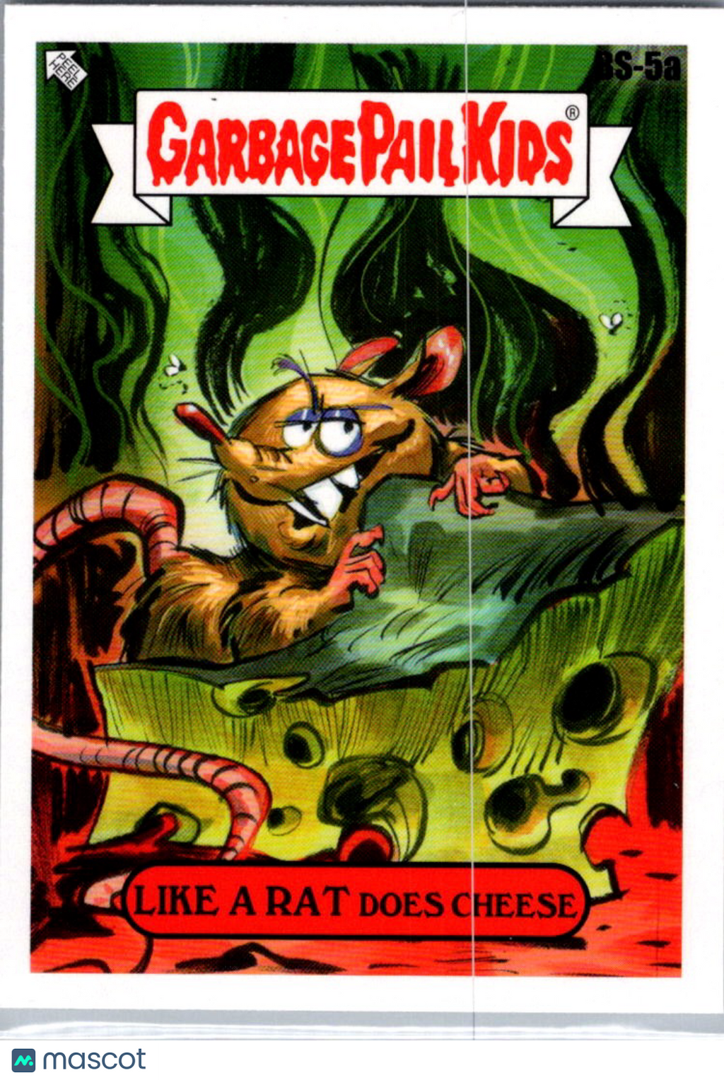Like a Rat Does Cheese 2025 Topps Garbage Pail Kids x Green Day B Sides #BS-5a