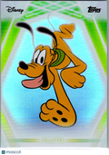 Pluto 2026 Topps Disney Neon Rainbow Foil #198