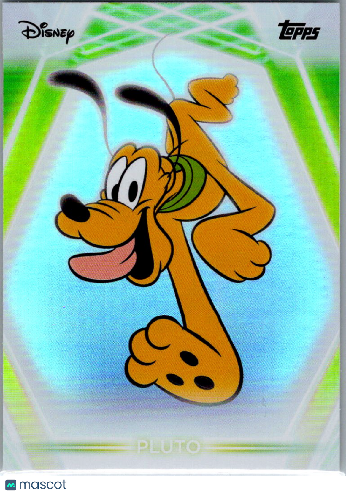 Pluto 2026 Topps Disney Neon Rainbow Foil #198