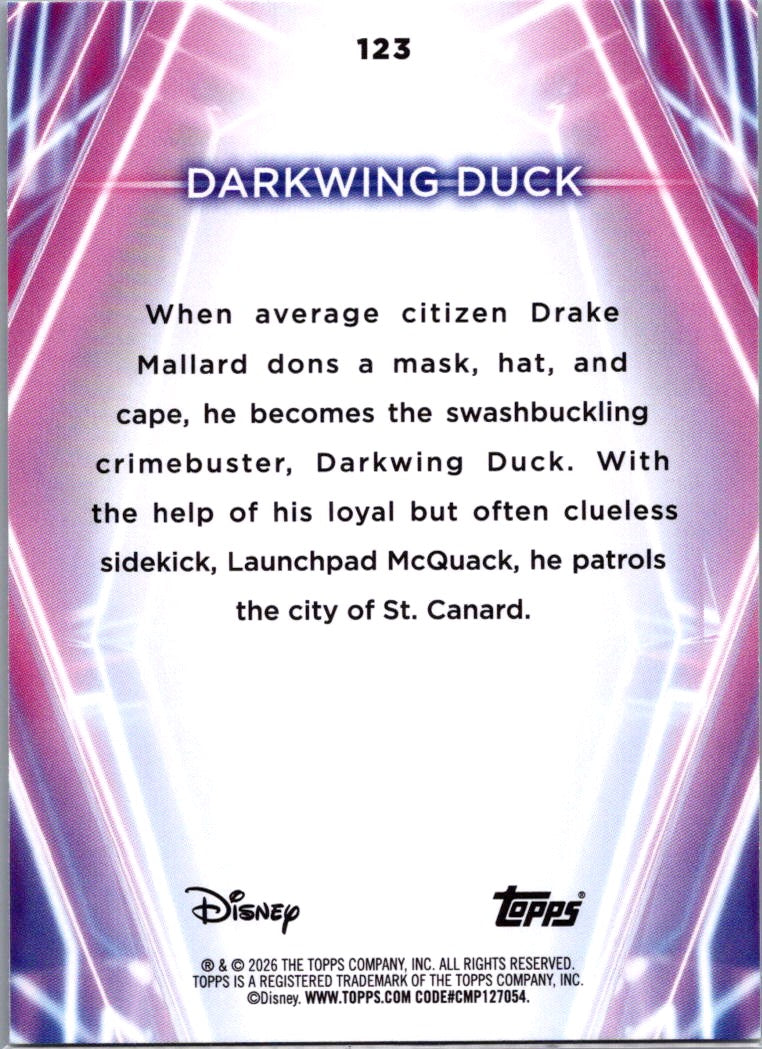 Darkwing Duck 2026 Topps Disney Chrome Rainbow Foil #123