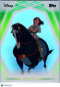Mulan 2026 Topps Disney Neon Chrome Neon Etch #75