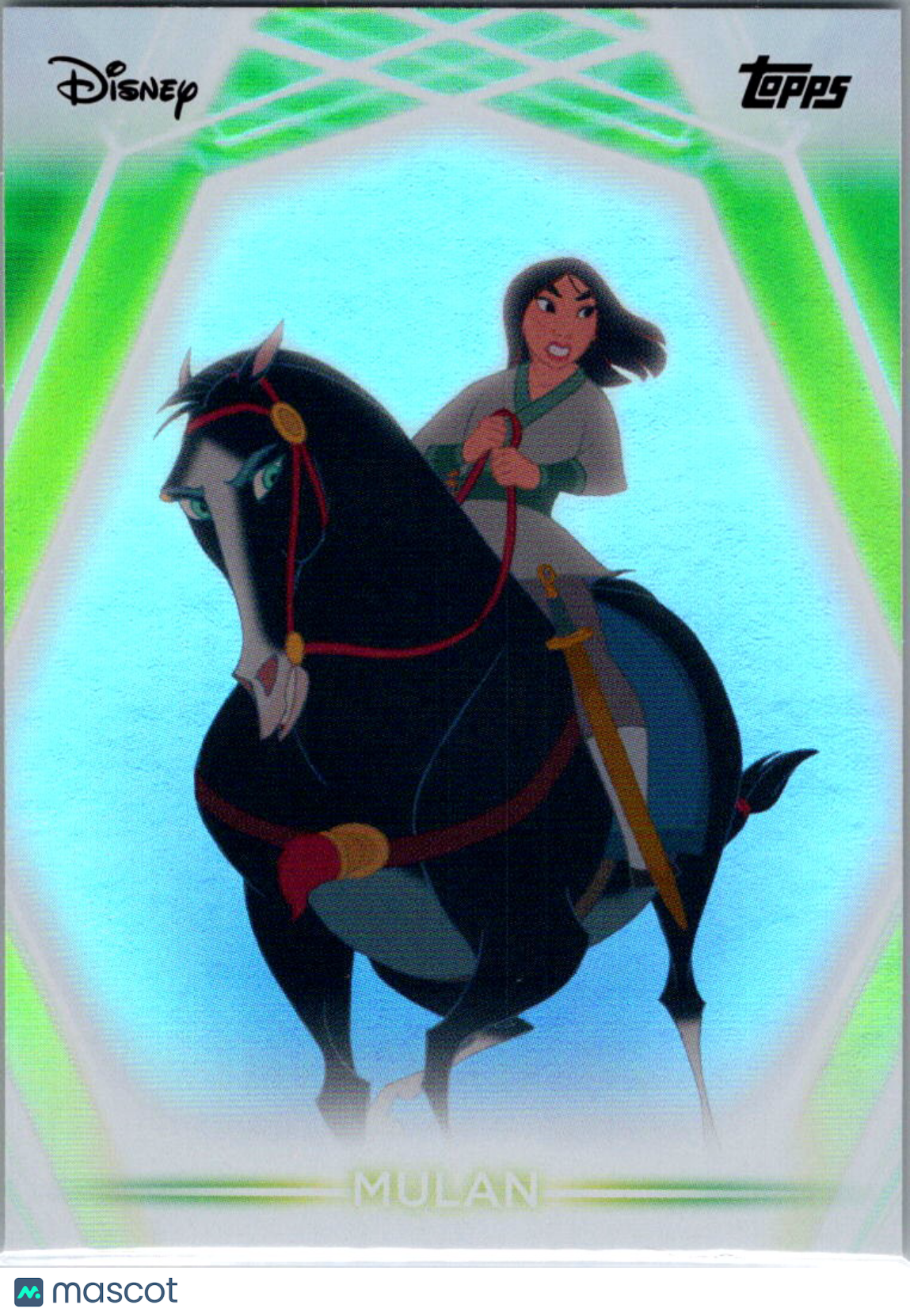 Mulan 2026 Topps Disney Neon Chrome Neon Etch #75