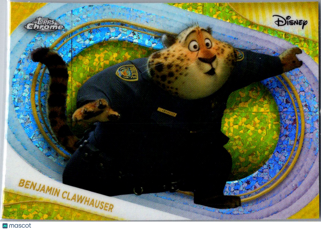 Benjamin Clawhauser 2025 Topps Chrome Disney Yellow Mini Dimaonds #169