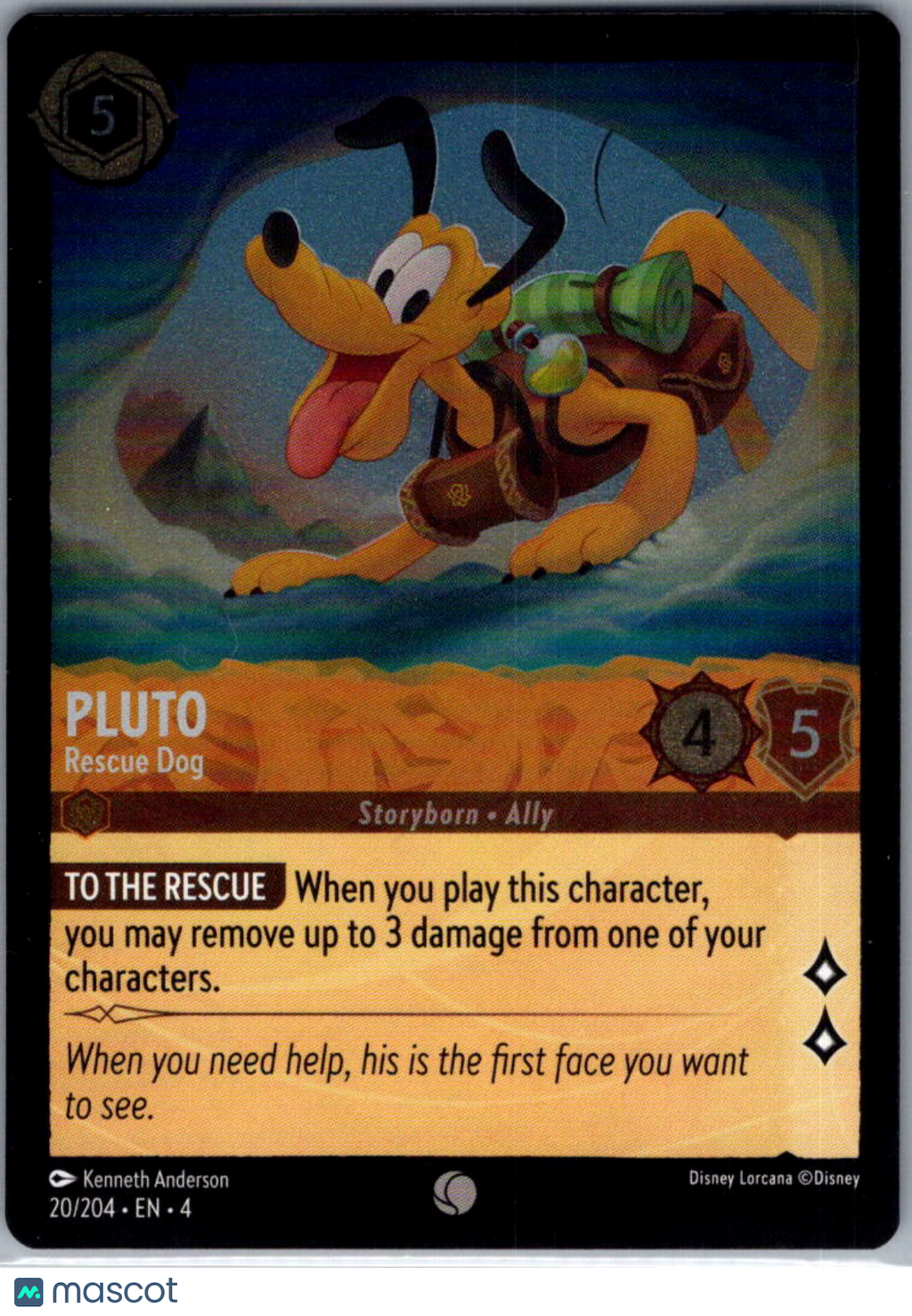 2024 Lorcana Ursula's Return Pluto Cold Foil #20/204