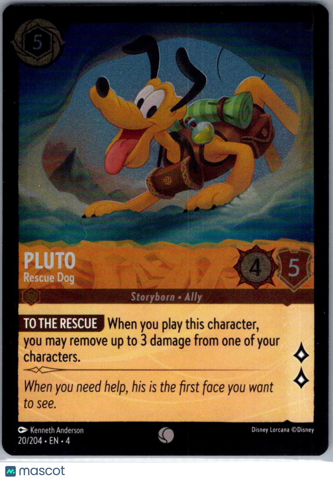 2024 Lorcana Ursula's Return Pluto Cold Foil #20/204