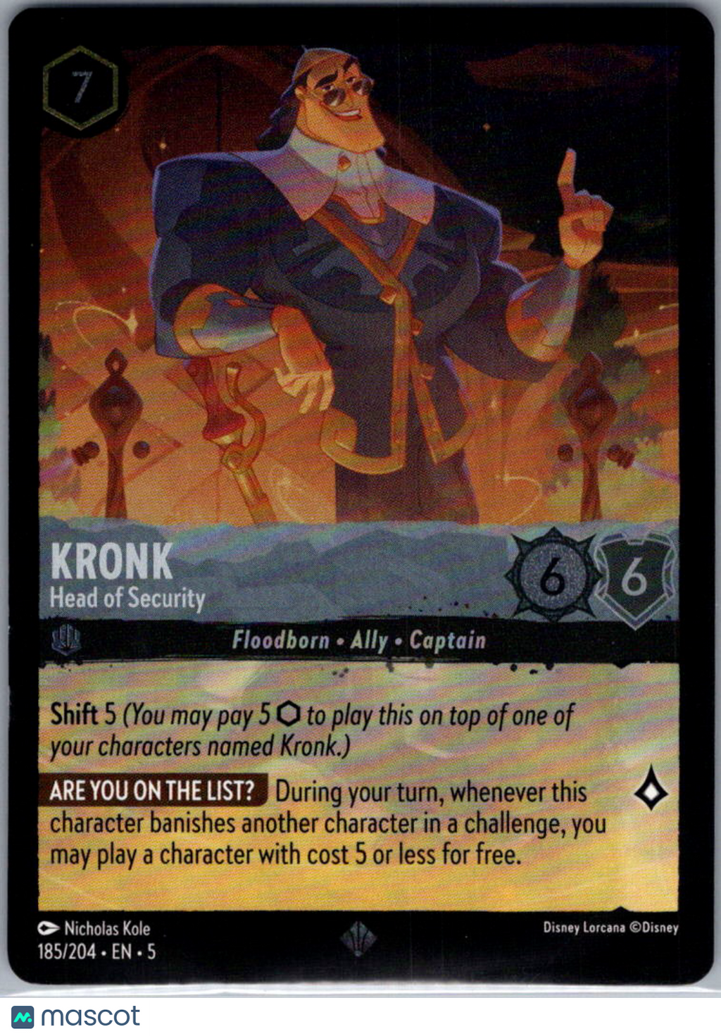 2024 Lorcana Shimmering Skies Kronk Cold Foil #185/204