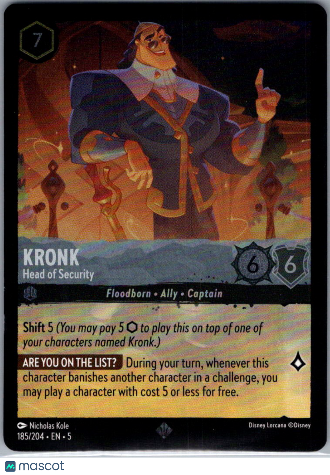 2024 Lorcana Shimmering Skies Kronk Cold Foil #185/204