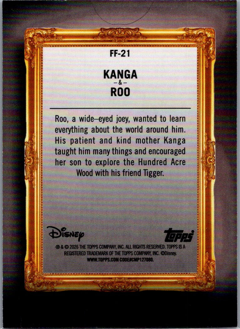 Kanga & Roo 2025 Topps Disney Neon Family First #FF-21