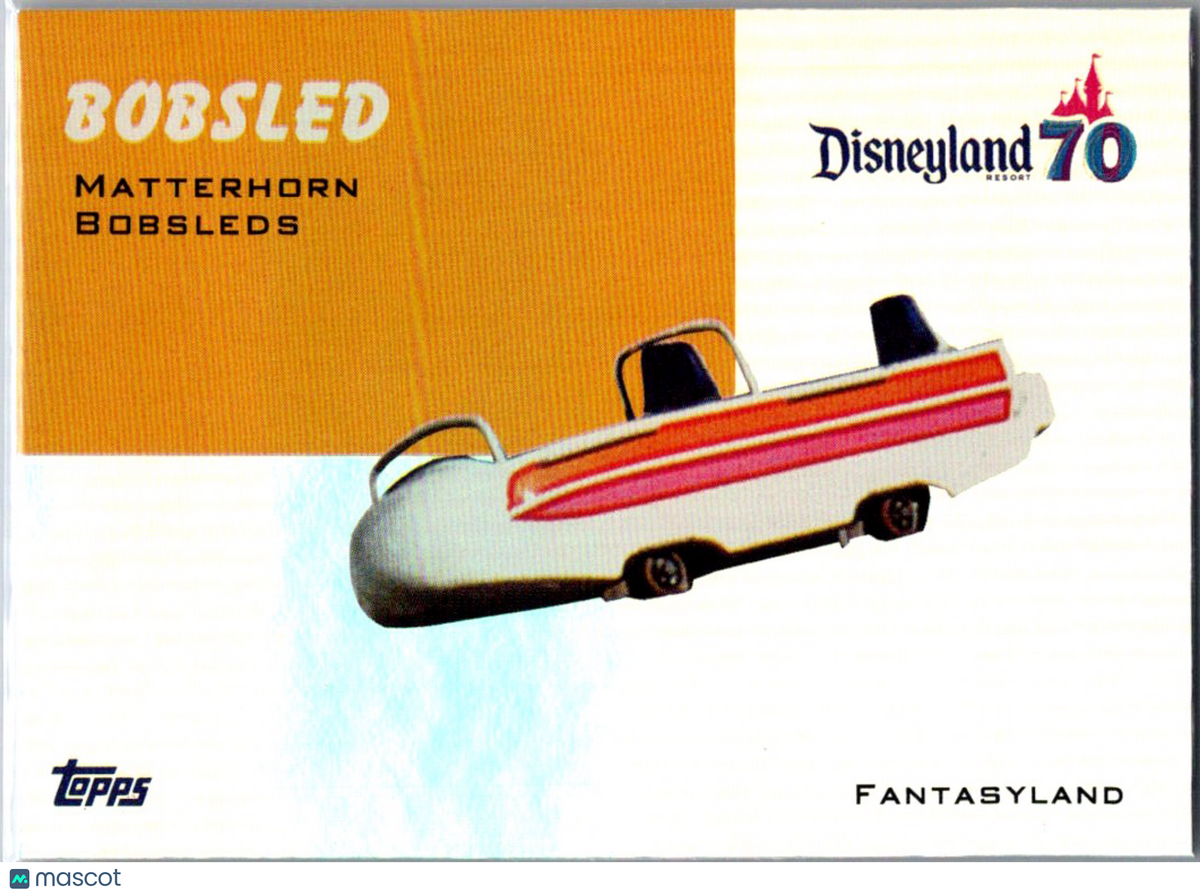 Bobsled 2025 Topps Disneyland 70th Aniversary Foil #T54-22