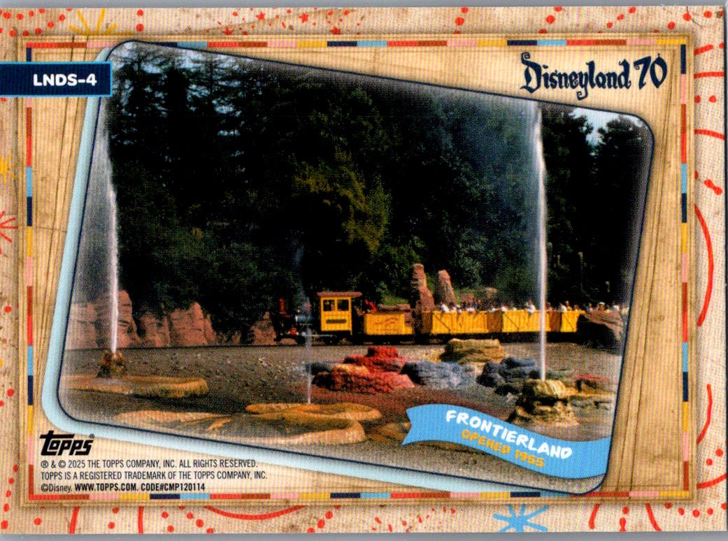 Frontierland 2025 Topps Disneyland 70th Aniversary The Lands #LNDS-4