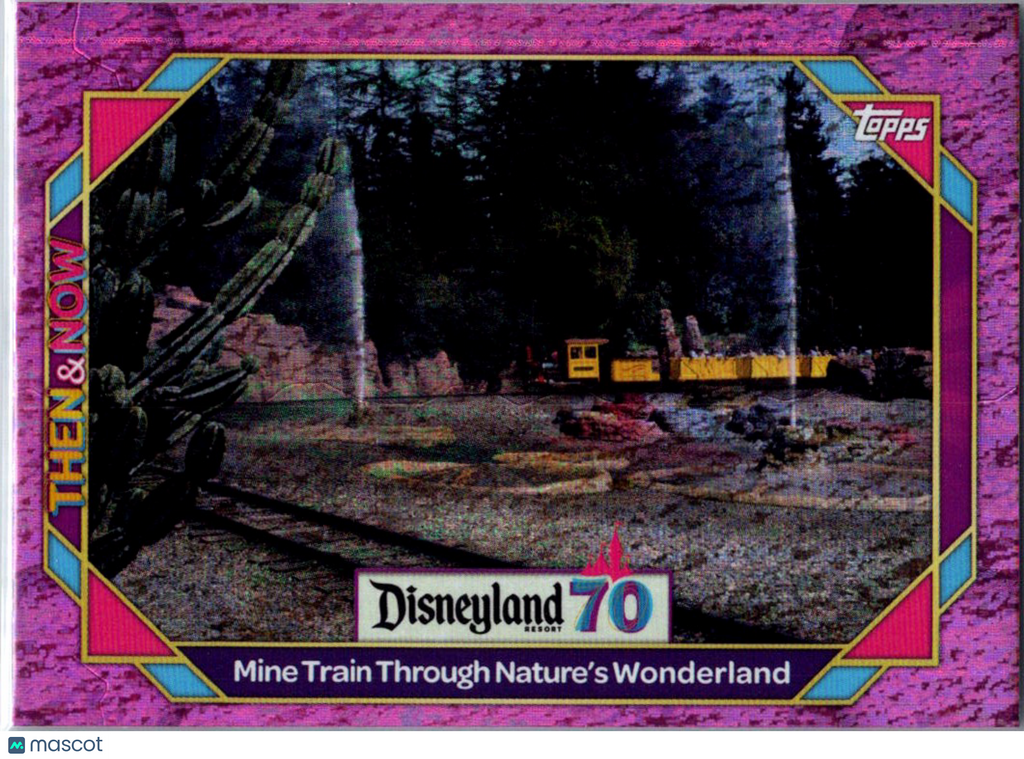 Mine Trail 2025 Topps Disneyland 70th Aniversary Pink Foil Then & Now #17