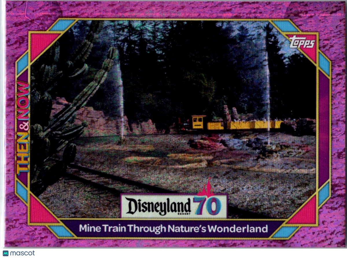 Mine Trail 2025 Topps Disneyland 70th Aniversary Pink Foil Then & Now #17