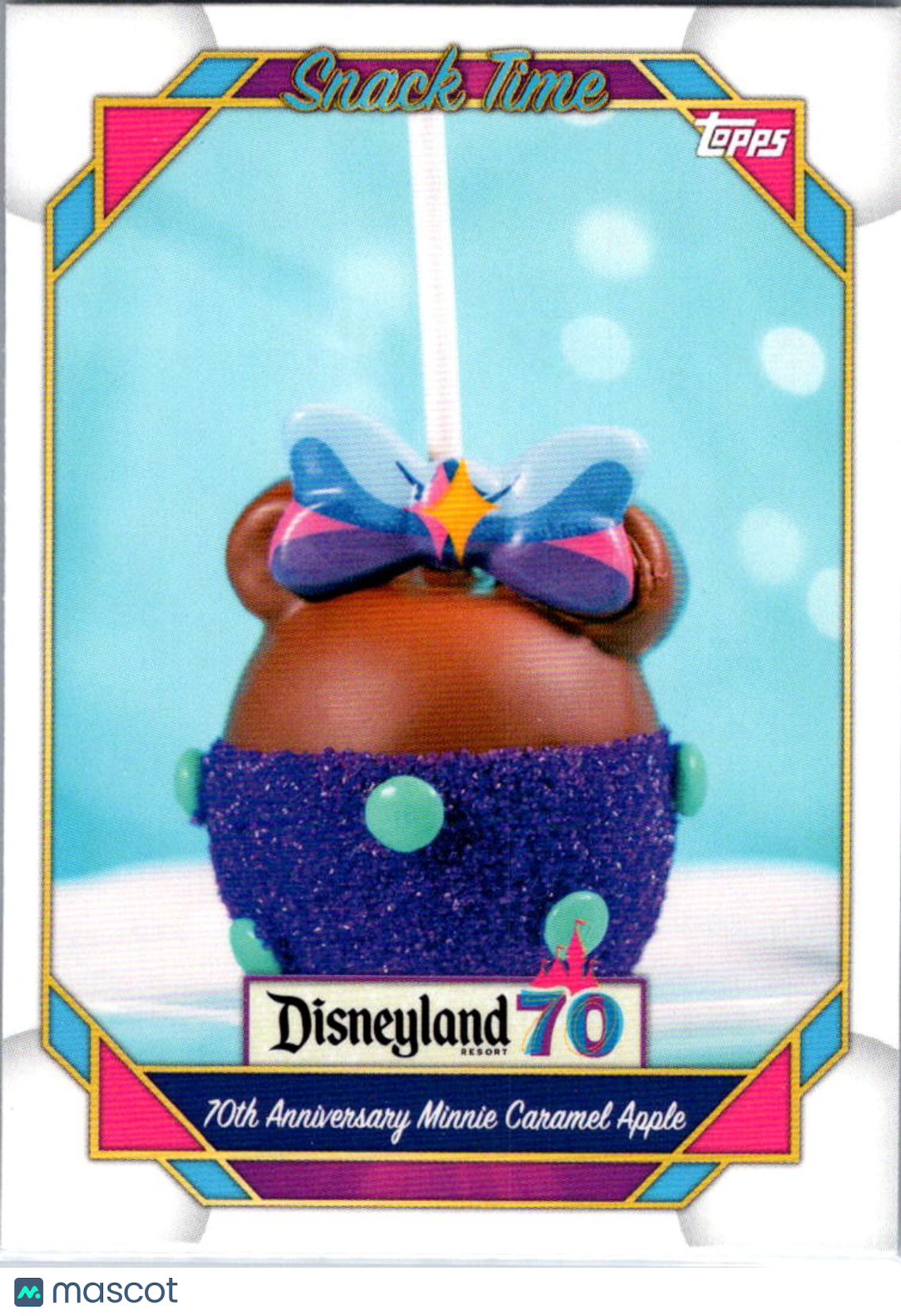 Minnie Caramel Apple 2025 Topps Disneyland 70th Aniversary Snack Time #105