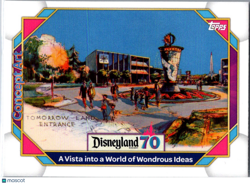 Vista to World of Wonderous Ideas 2025 Topps Disneyland 70th Aniversary #146