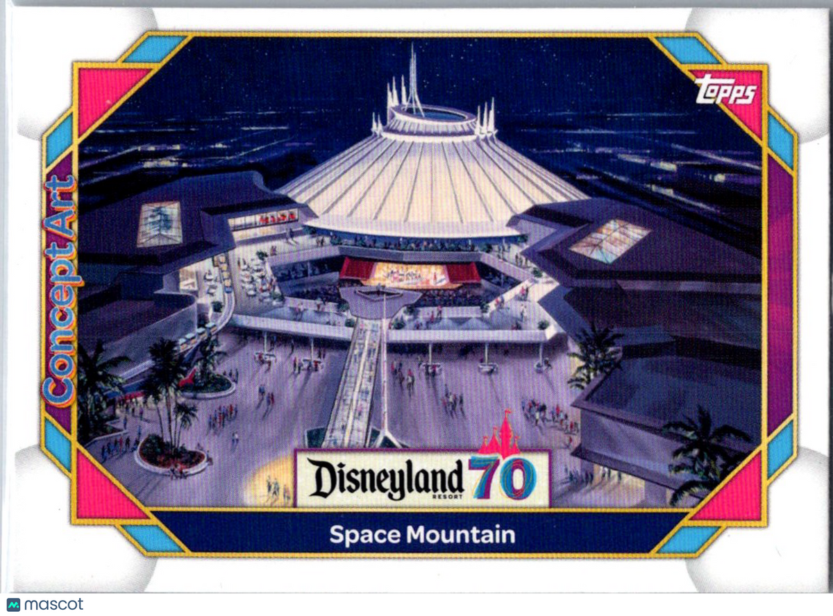 Space Mountain 2025 Topps Disneyland 70th Aniversary Concept Art #149