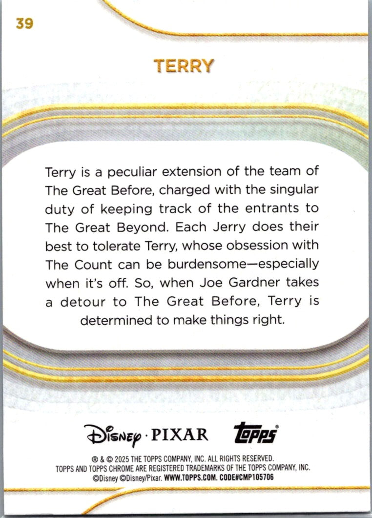 Terry 2025 Topps Chrome Disney #39