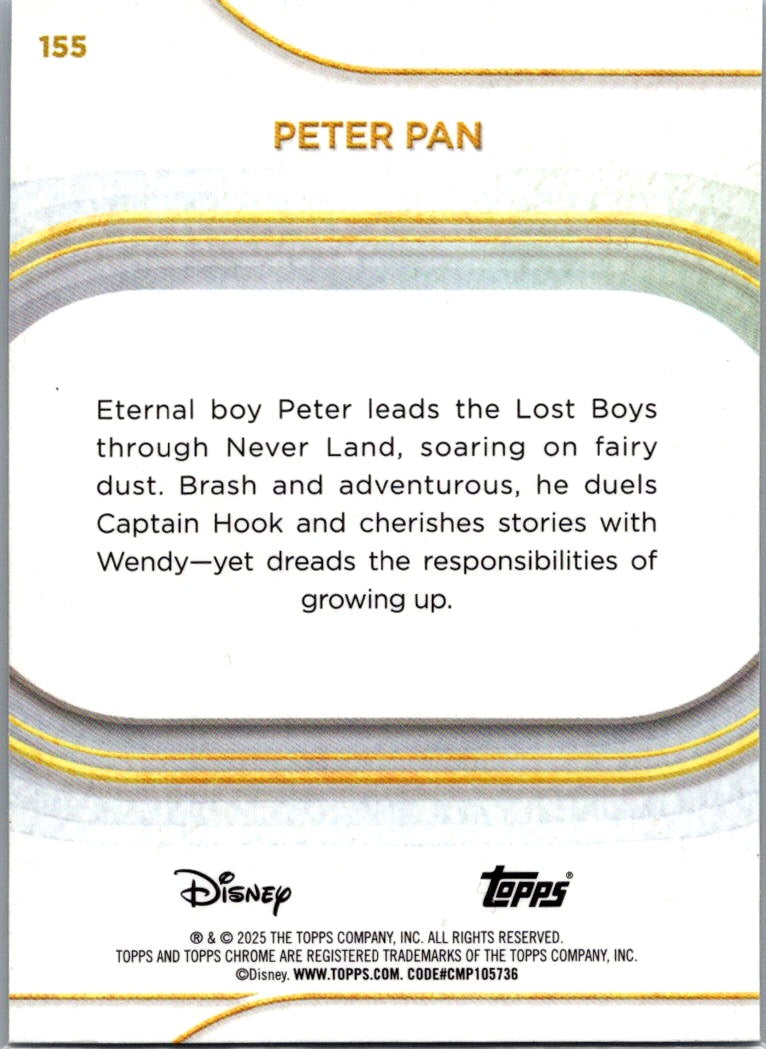 Peter Pan 2025 Topps Chrome Disney #155
