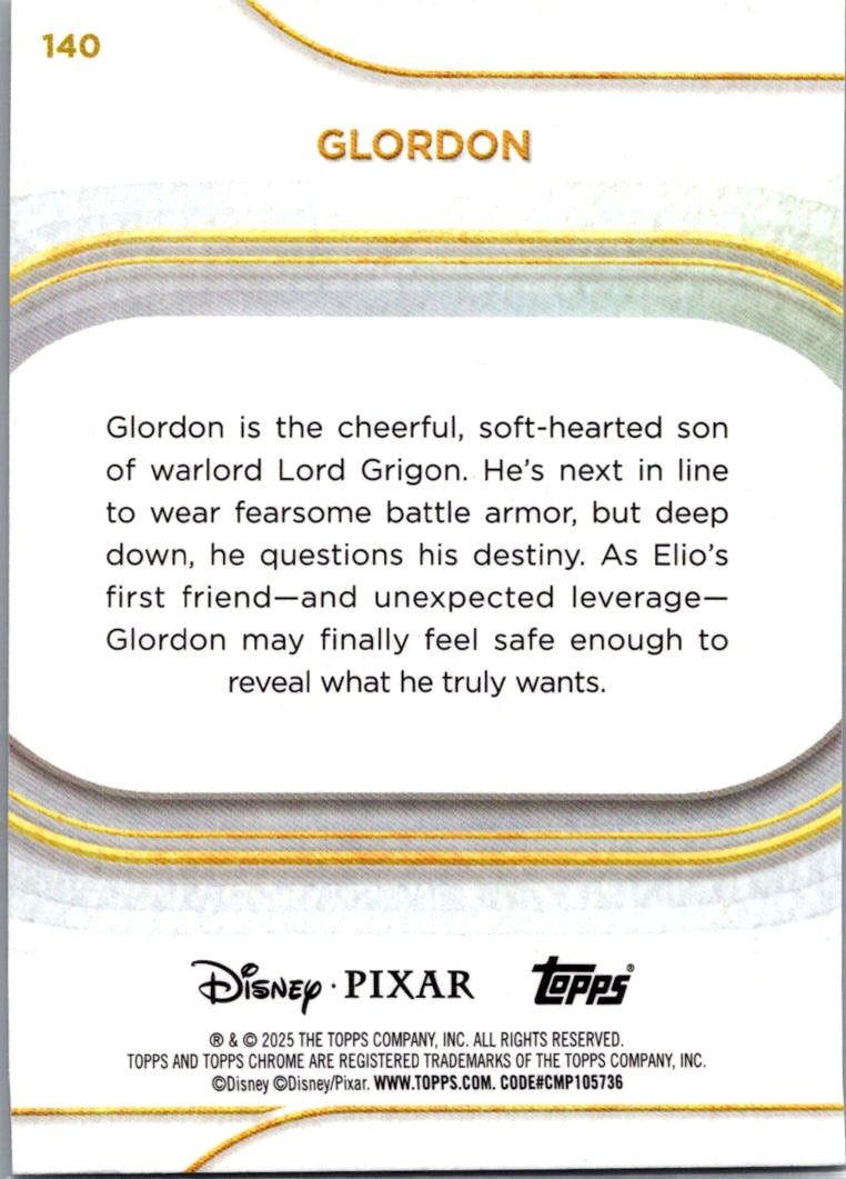 Glordon 2025 Topps Chrome Disney Debut #140
