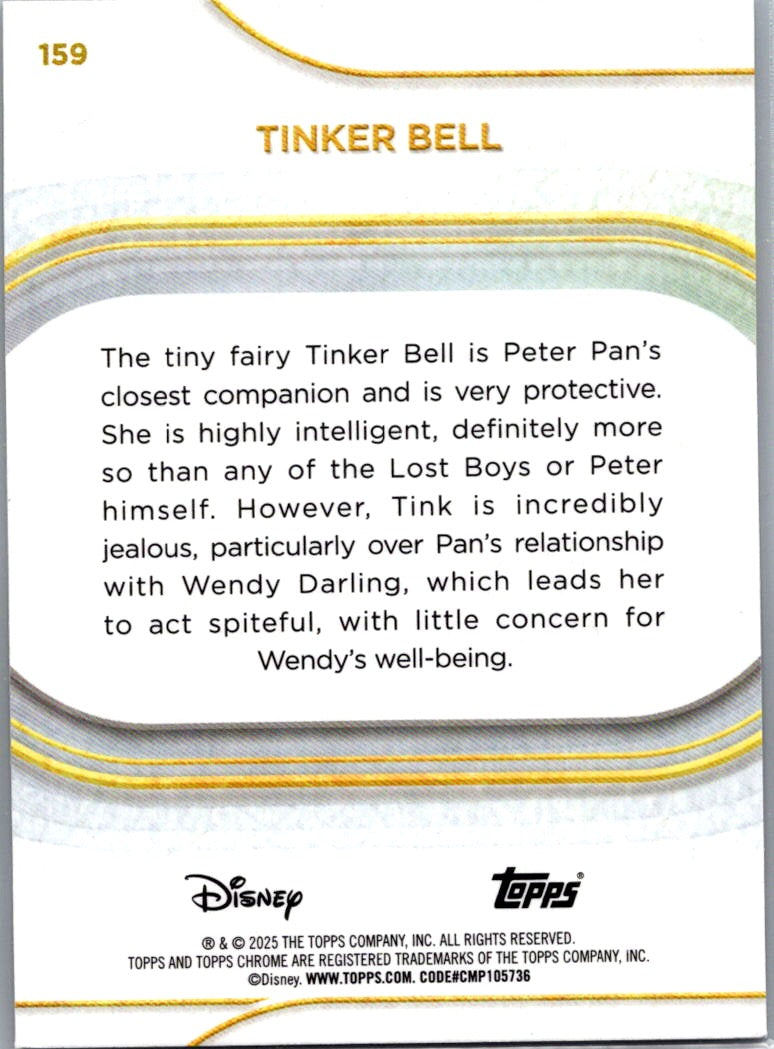 Tinker Bell 2025 Topps Chrome Disney #159